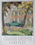 1928 Cadillac Ad ~ T.M. Cleland Art