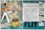 1928 Flit Insect Spray Ad ~ Great Outdoors