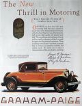 1929 Graham Paige Cabriolet Car Ad ~ New Thrill