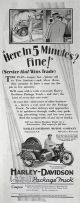 1928 Harley Davidson Package Truck Motorcycle Ad