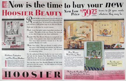 1928 Hoosier Cabinet Ad ~ Hoosier Beauty