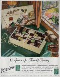 1928 Johnston's Chocolates Ad ~ Town & Country