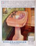 1928 Kohler Plumbing Fixtures Ad ~ Colorware Sink