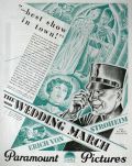 1928 Movie Ad ~ The Wedding March ~ Fay Wray