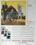 1929 WIlson Brother Haberdashery Ad ~ Golf Attire