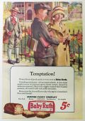 1926 Baby Ruth Candy Ad ~ Schoolboy Offers Candy Bar