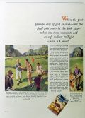 1926 Camel Cigarettes Ad ~ Golfing
