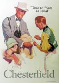 1926 Chesterfield CIgarettes Ad ~ Horse Jockey ~ McClelland Barclay
