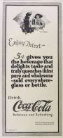 1923 Coca Cola Coke Ad ~ Delights Taste
