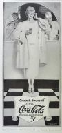 1924 Coca Cola Coke Ad ~ Fashionable Lady