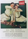1926 Coca Cola Coke Ad ~ Golfing Couple