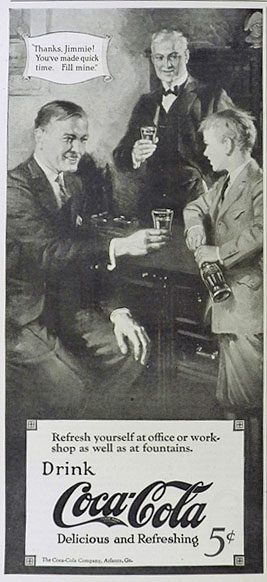 1924 Coca Cola Coke Ad ~ Office or Workshop