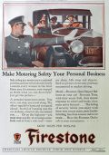 1926 Firestone Tires Ad ~ Motoring Safety