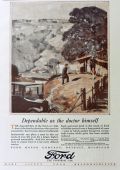 1925 Ford Car Ad ~ Dependable As The Doctor