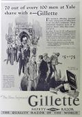 1926 Gillette Razor Ad ~ Men at Yale
