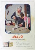 1923 Jello Ad ~ Grandma Makes Jello ~ Norman Rockwell