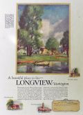 1926 Live in Longview WA Ad ~ Lake Sacajawea