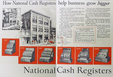 1925 Vintage National Cash Register Ad ~ 6 Models