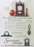 1924 Sessions Clock Ad ~ Alden, Traymore, Copley, Chippendale