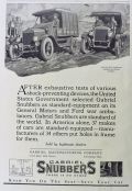 1923 Gabriel Snubbers Ad ~ Old War Ambulances