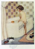 1924 Standard Plumbing Ad ~ Jessie Willcox Smith ~ Child Enters Tub