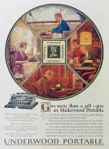 1923 Underwood Portable Typewriter Ad ~ For All The Year