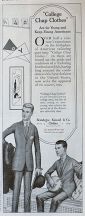 1916 "College Chap Clothes" Ad ~ For Young & Keep-Young Americans