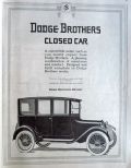 1916 Dodge Closed Car Ad ~ Convertible Sedan