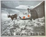 1910 Gold Medal Flour Ad ~ Scandinavian Reindeer