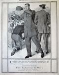 1909 Hart Schaffner Marx Men's Clothing Ad ~ College Football Game