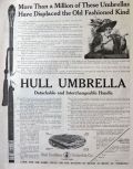 1909 Antique Hull Umbrella Ad ~ Detachable Handle