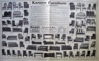 1909 Antique Karpen Furniture Ad ~ 2 Pages, Many Styles