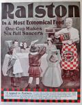 1904 Ralston Breakfast Food Ad ~ One Cup Makes Six Saucers