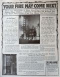 1916 Fireproof Safe Cabinet Ad ~ Chronicle Building Fire Photo