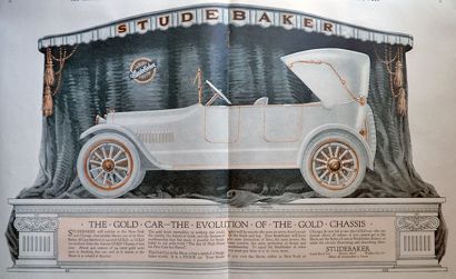 1916 Studebaker Gold Car Ad ~ Gold Chassis