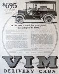 1916 Vim Delivery Car Truck Ad ~ Made For Your Needs