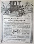 1911 Waverley Brougham Electric Car Ad ~ The Silent Waverley
