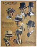1930 Knapp Felt Headwear Men's Hats Ad