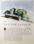 1935 Cadillac La Salle Ad ~ Performance!