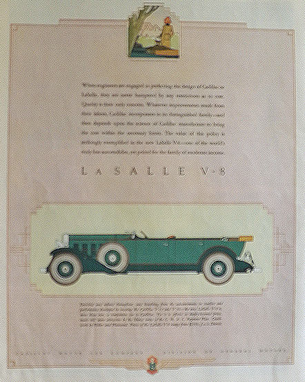 1931 Cadillac La Salle V-8 Ad