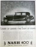 1930 Nash "400" Car Ad ~ Leader of Leaders