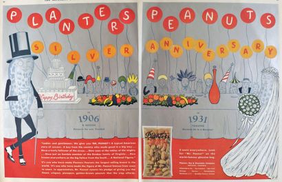 1931 Planters Peanuts Silver Anniversary Ad