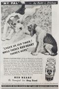 1935 Red Heart Dog Food Ad ~ Robert Dickey Art