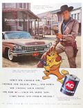 1958 AC Oil Filters Ad ~ Dale Robertson of NBC Western "Wells Fargo"