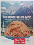 1958 Retro Sealtest Ice Cream Ad ~ Choc-O-Nut ~ Swiss Alps