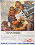 1943 Fisher Armament Ad ~ War Guns ~ Dean Cornwell