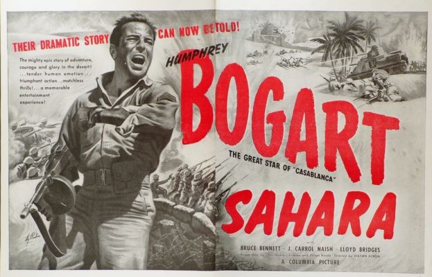 1943 Movie Ad ~ Humphrey Bogart in Sahara