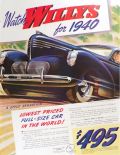 1940 Willys Ad ~ Four Door Deluxe Sedan