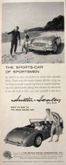 1959 Vintage Austin Healey 100-Six Ad ~ Sports Car of Sportsmen