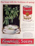 1927 Campbell's Pea Soup Ad ~ Freshness of Spring